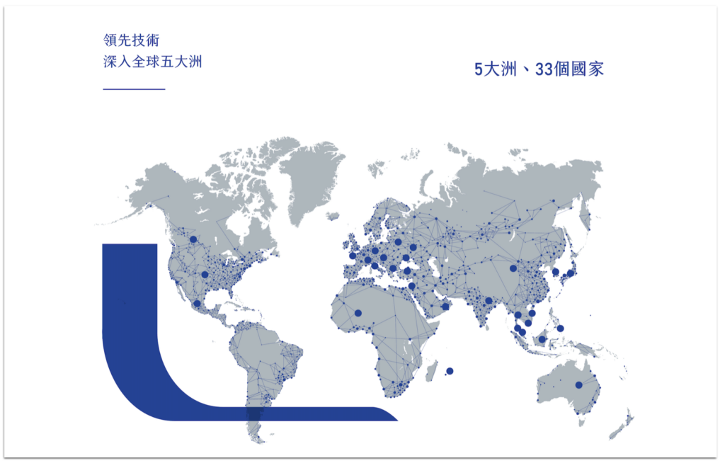LONG LIFE長壽村全球客戶分佈圖（取自LONG LIFE官網）